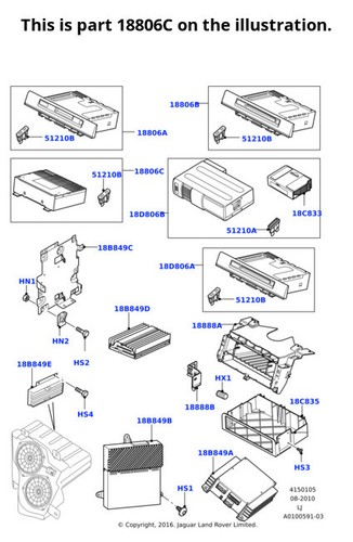 Land rover genuine radio - land, radio/audio