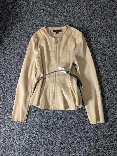 Zara jacket size camel faux - zara,