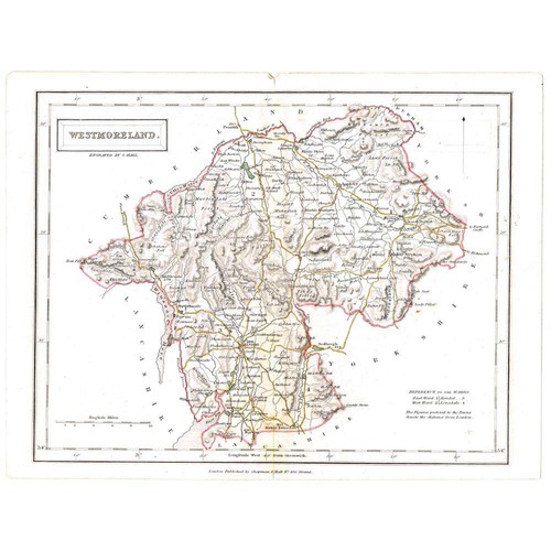 Antique coloured map - coloured,
