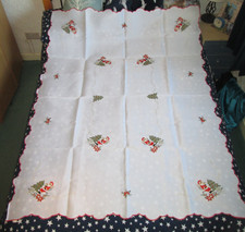 White Embroidered Christmas