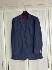 Skopes Grey Smart Formal 2 Piece Pinstripe Trouser Suit - Mens Size 42L W38 L29