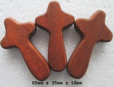 THREE HOLDING CROSSES - POCKET SIZE PRAYER COMFORT CROSS - CHRISTIAN / RELIGIOUS