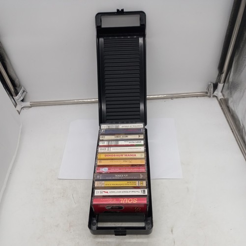 Vintage cassette tape storage - tape,
