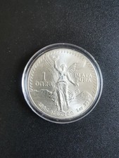 1984 Libertad 1oz .999 Silver Bullion Coin Mexico 1 Onza Plata Pura