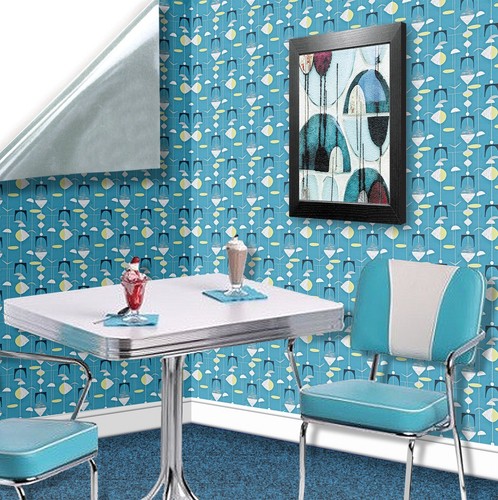 Dolls house wallpaper stick - stick, on