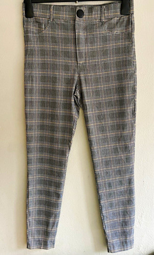 Zara grey plaid - plaid, slim