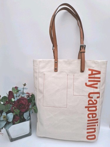 Ally capellino logo print - print, tote