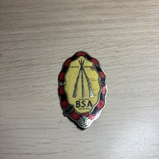 Vintage BSA  Bicycle Cycle Head Badge  good condition British Small Arms