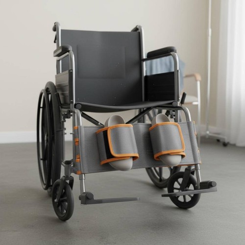 Wheelchair foot strap hook and - foot,