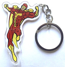jingle all the way arnold schwarzenegger turbo man figure keyring keychain