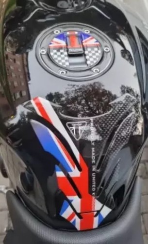 Triumph tank pad union jack - tank,