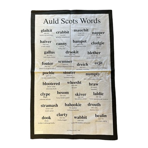Scottish words dialect tea - words,