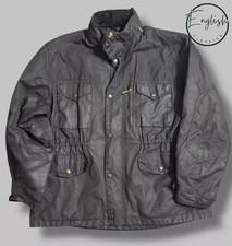 Barbour Sapper Wax Jacket Men’s XL Black 
