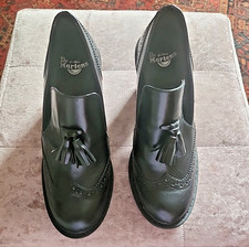  Dr Martens Jessyca Black Leather Heeled Brogues UK4 - Worn Once