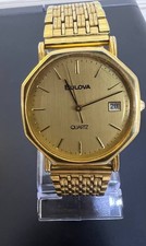 Bulova Watch Gold Tone Quartz