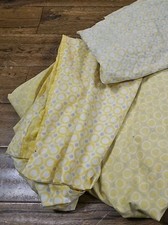 Debenhams Yellow + White Double Duvet Cover Set