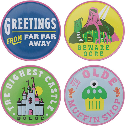 Shrek set printed metal - set, of