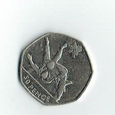 Judo 50p Fifty Pence London