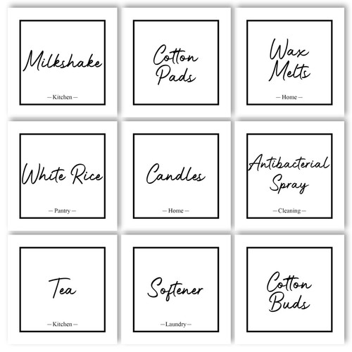 Label your own storage pantry - label,