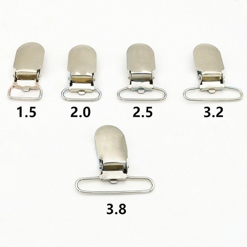 20pcs silver suspender clips - suspender,