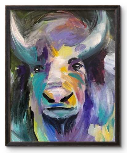 Wild buffalo 14x11 original - wild,
