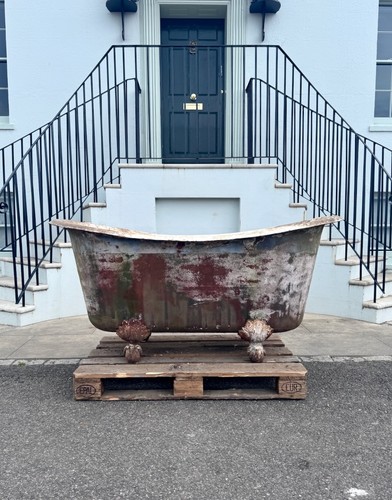 Antique french clawfoot bath - french,