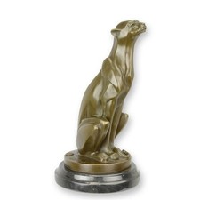 Cheetah Bronze Statue
