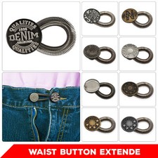 Waist Button Extender for Trouser Suit Jeans Expander Maternity Skirt Expander