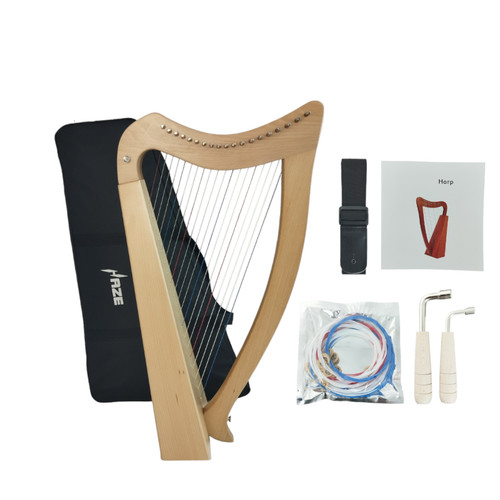 Haze string harp natural - 19-string,
