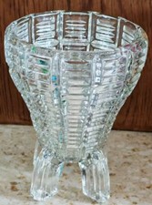 16cm Clear Pressed Glass