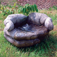 Cupped Hands Stone Fountain