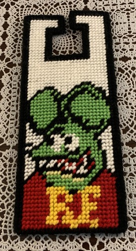 Handmade needlepoint rat - handmade, fink