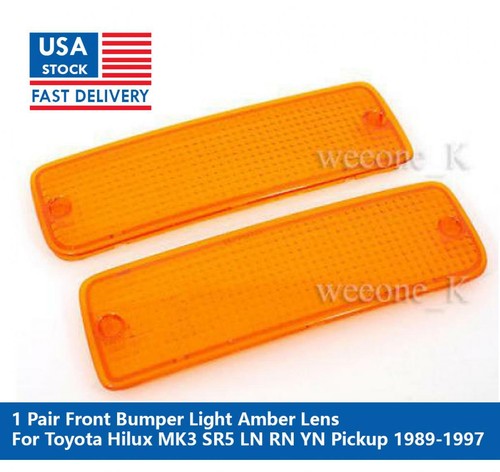 Amber front bumper light lens - amber,