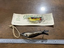2 Vintage Glitterfish Fishing Lures | 1 New on Card | Different Sizes