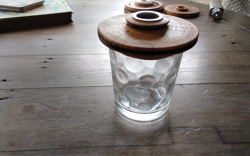 Hand turned wooden cocktail - hand, &
