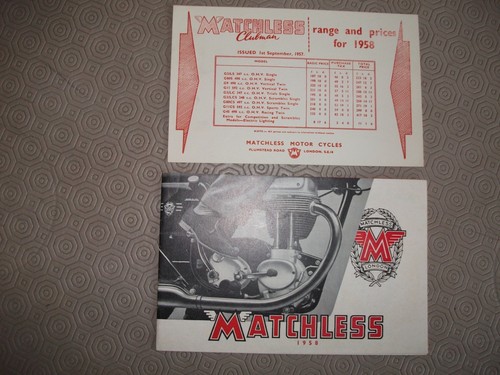 Matchless 1958 sales - 1958,