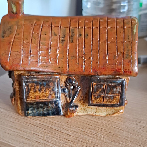 Ceramic pottery cottage - pottery,
