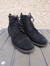 CHEANEY Womens Black Suede