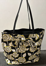 NEW RRP$128 Betsy Johnson Faux Leather Bow Floral Tote Shoulder Shopper Grab Bag