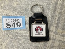 GENUINE VAUXHALL MAIN DEALER CAR KEY FOB KEY RING LEATHER + METAL