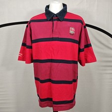 England Rugby Polo Shirt Mens
