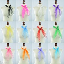 Organza Chiffon Neck Scarves Fancy Dress Retro 1950s Style Scarf Neck Hair Tie