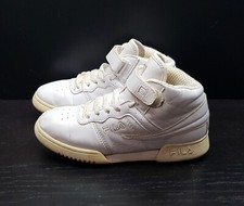 FILA FALCON TRIPLE WHITE SIZE 3UK EUR36 GIRLS BOYS HIGH TOP TRAINERS SHOES STRAP