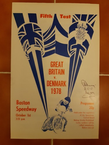 Boston speedway programme - boston,