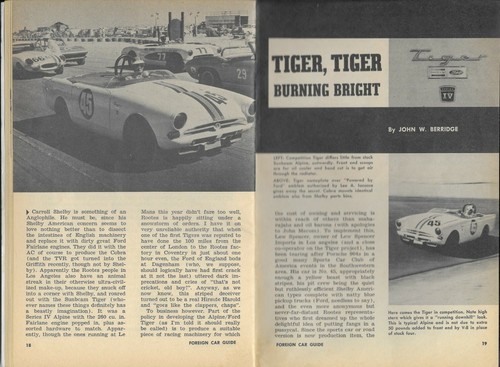Sunbeam tiger magazine - sunbeam,