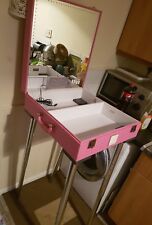 MEGA RARE GLAMCOR M3 MAKEUP STUDIO PINK HIGH END  LEGS SPEAKER MIRROR TROLLEY 