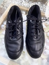 Etonic Black Leather Golf Shoes/Rarely Worn/Amazing Condition/UK Size 8/No Box?