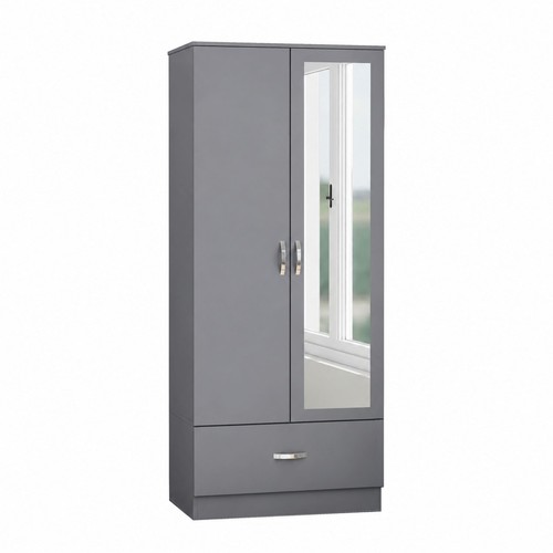 Wooden door wardrobe with - 2,