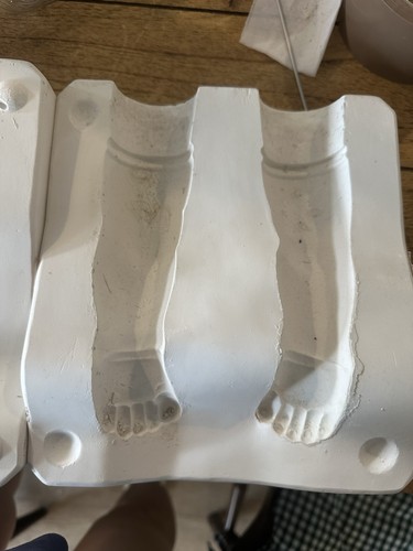 Antique doll legs mould - antique,