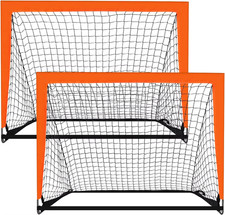 2Pcs Portable Soccer Goals for